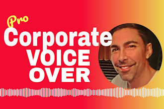 pro corporate bilingual training narration voice over
