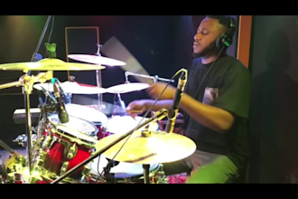 record professionally mixed drum track