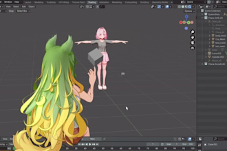 do 3d vtuber character, live 2d , furry, vrchat avatar, vrm, vriod model,
