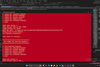 create a custom dll injection tool for security testing and red team use