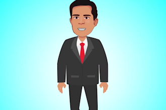 2d cartoon animation for youtube video