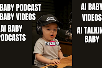 create viral ai baby videos ai baby podcast funny talking tiktok ai video reels