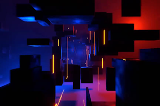 4k 3d abstract animation 3d abstract art music effect loop animation vdj motion
