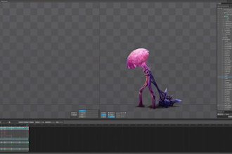 2d spine animation game character design sprite sheet game art puppet animation