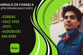 record your voiceover dubbing or spot in latin spanish