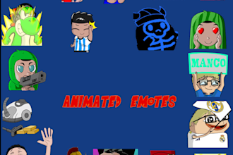 make emotes animations for twitch and kick