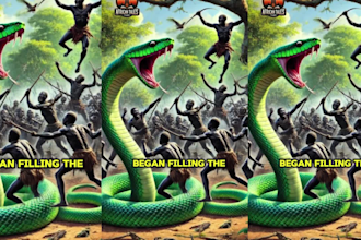 create a mind blowing ai african folktales video, thumbnail, and tags