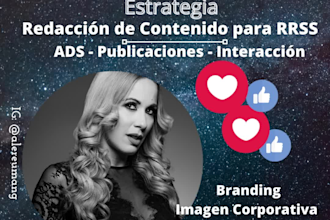 puedo gestionar y crear contenido para tus rrss