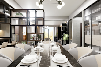 create any architectural space rendering nad visualization