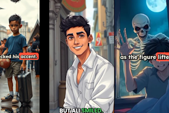 create viral ai motivational short story video for social media