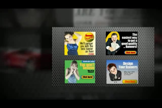 design a professional BANNER ads for your website or product