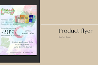design an amazing flyer for you