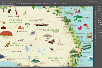 create map illustration of any place for you