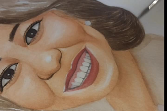 hand paint any caricature painting request