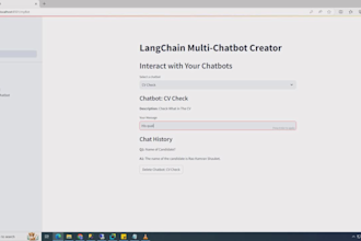 develop lang chain llm ai chatbot using  rag generative ai