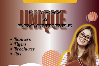 design informative and attractive product flyers and brochures