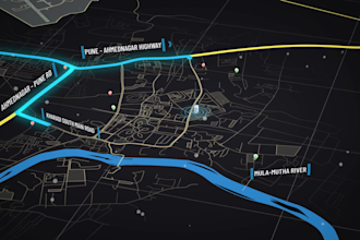 3d map animation for your location or real estate