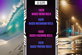 design a ai bible verses and affirmation video clips