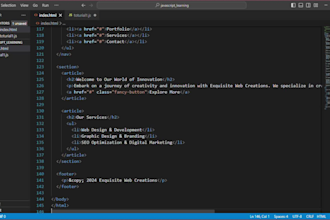 do front end web design and development