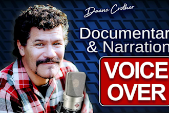 record a  voice over documentary in american english