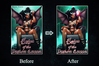 animate book cover, movie poster, flyer and banner