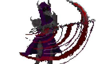 pixel character animation, pixel background animation, pixel spritesheet