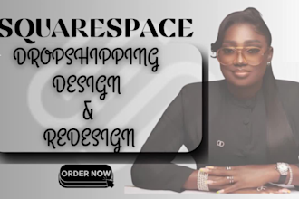 build squarespace website design dropshipping store squarespace website redesign