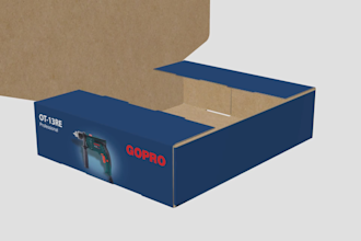 do professional box design with key line drawing