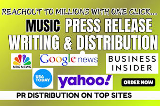 write music press release submit press release pr distribution press writer
