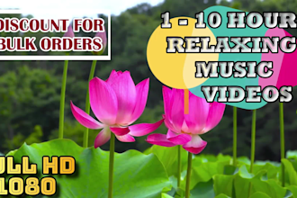 make full HD relaxing music video for youtube