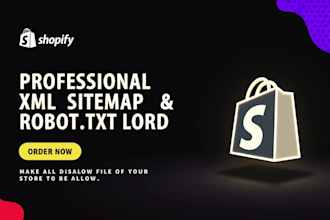 fix XML sitemap and robots txt errors for shopify website SEO