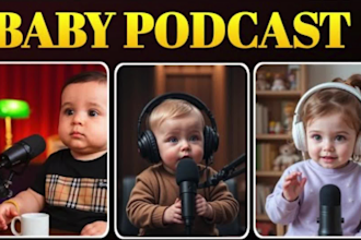 create ai baby podcast ai new baby video funny baby podcast ai video reels