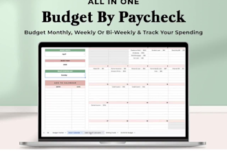 create custom expense trackers, budget planner tracker, spreadsheet template