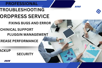 fix wordpress issues troubleshoot wordpress maintenance elementor error