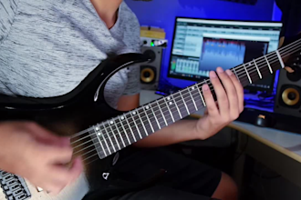 record and compose solid rock or metal guitars for your song