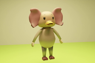 design game ready 3d characters using blender or maya