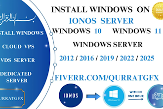 install windows on ionos server