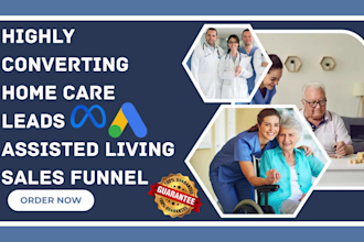 generate home care doctor website elderly care healthcare assisted living leads