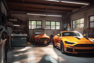 model 3d car garage, parking pavilion, auto hangar, luxury car bay,vehicle space