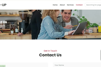 develop a professional website using html,react,javascript,php,mysql,mongodb,css