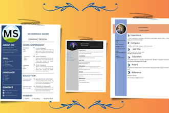 design resume templates cv and cover letter