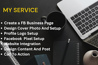 create a facebook business page, design and set up
