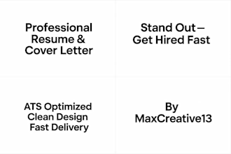 create a modern resume and cover letter that lands interviews