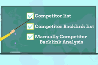 do your competitor backlink analysis and competitor  analysis