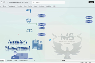 create an automated excel inventory tracker with invoice