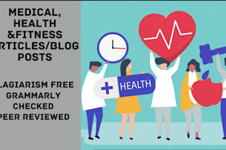 write engaging content on medical, health, and fitness