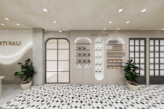do 3d interior design and rendering of your salon  and more