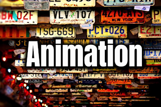 create a creative text animation with images or videos