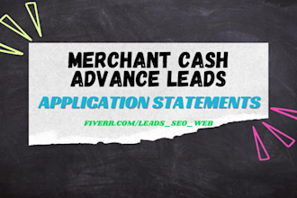provide mca leads 2023 app statements