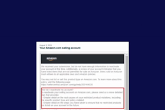write and customize appeal letter reinstate amazon account